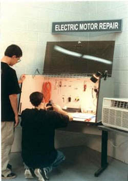 Electric Motor Repair with Security Desk