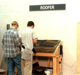 Roofer with 3' x 4' Stand-Up Workstation
