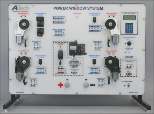 Power Windows (CAN) Trainer / Courseware