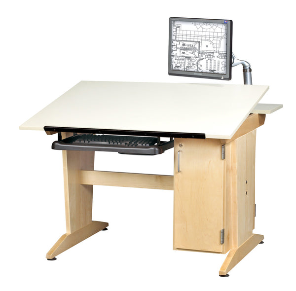 Drafting Table with Monitor Arm